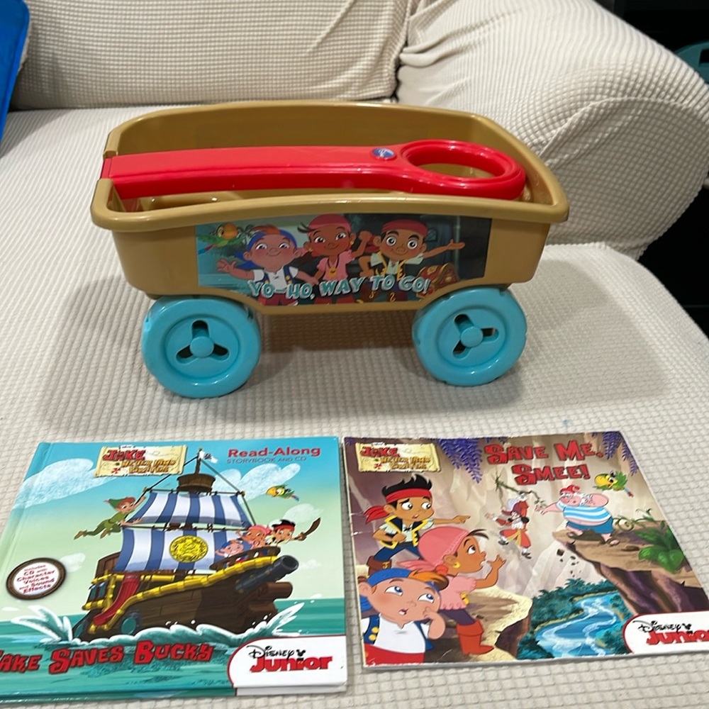 Jake the pirate books and wagon